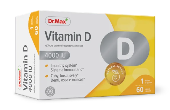 Dr. Max Vitamin D 4000 Iu 60 Capsule Integratore di Vitamina D