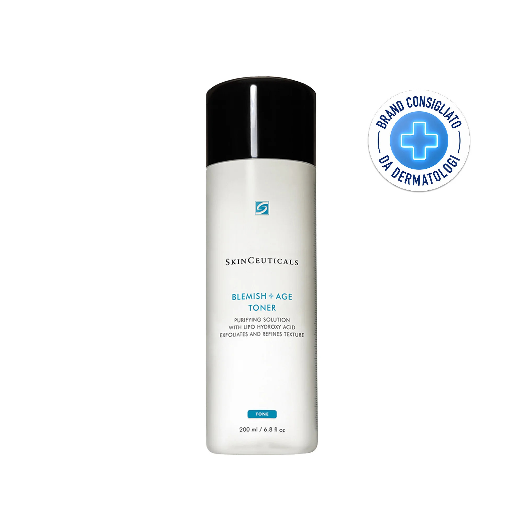 SkinCeuticals Blemish + Age Toner 200 Ml Tonico esfoliante a base di Acido Salicilico, Glicolico e LHA