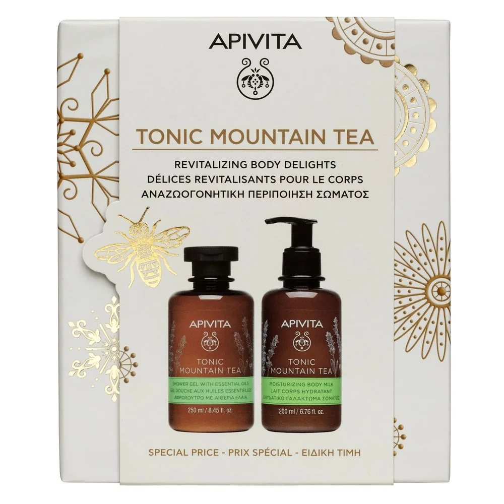 Apivita Body Treats Cofanetto 2025 Gel Doccia con Oli essenziali + Latte Corpo Idratante