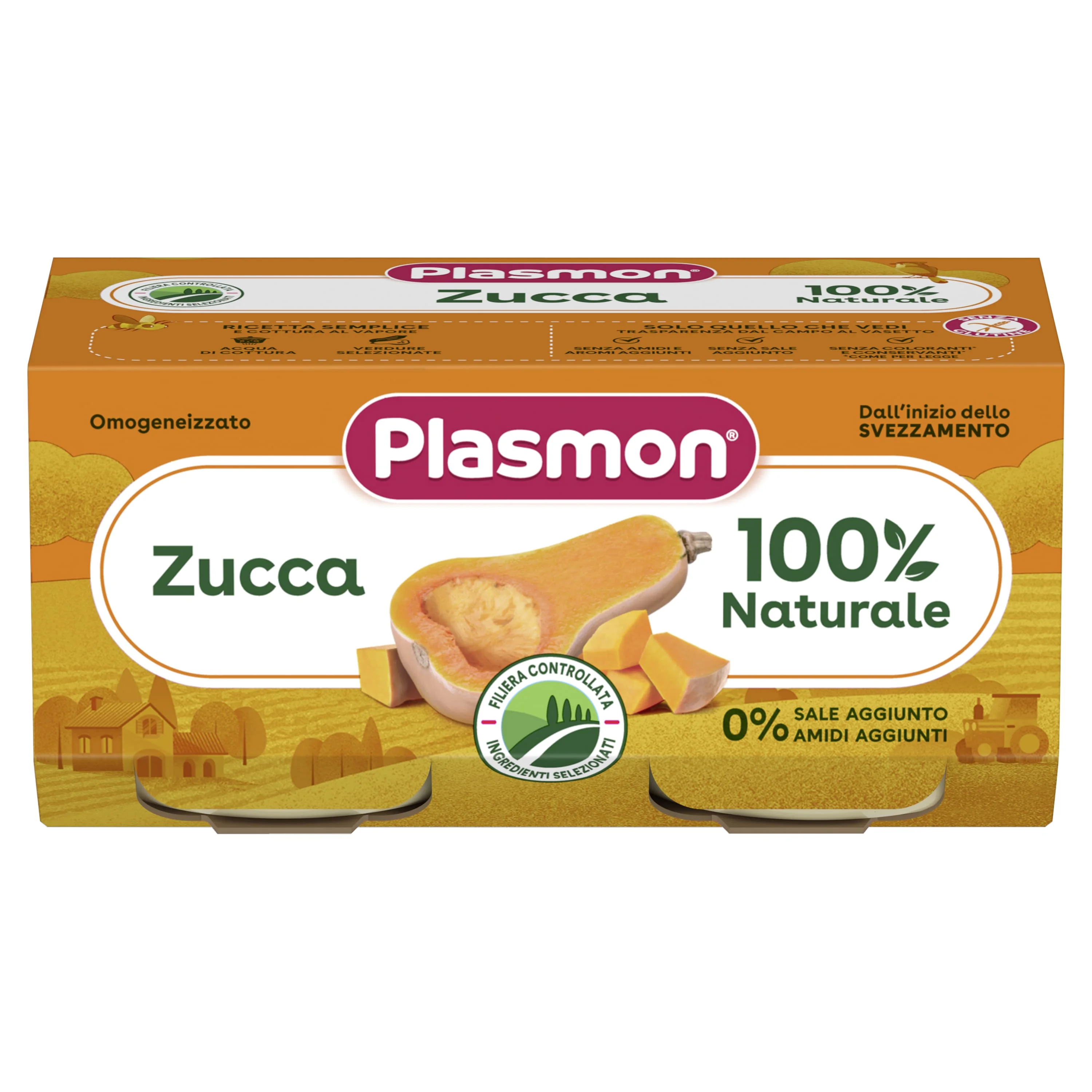 Plasmon Omog Zucca 2X80 g Senza Glutine