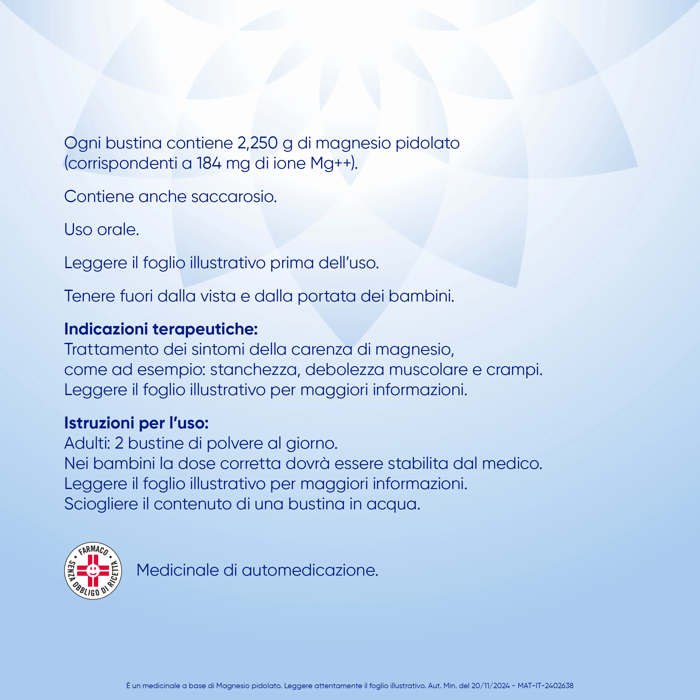 Sanofi Mag2 2,25 g 20 Buste Integratore di Magnesio