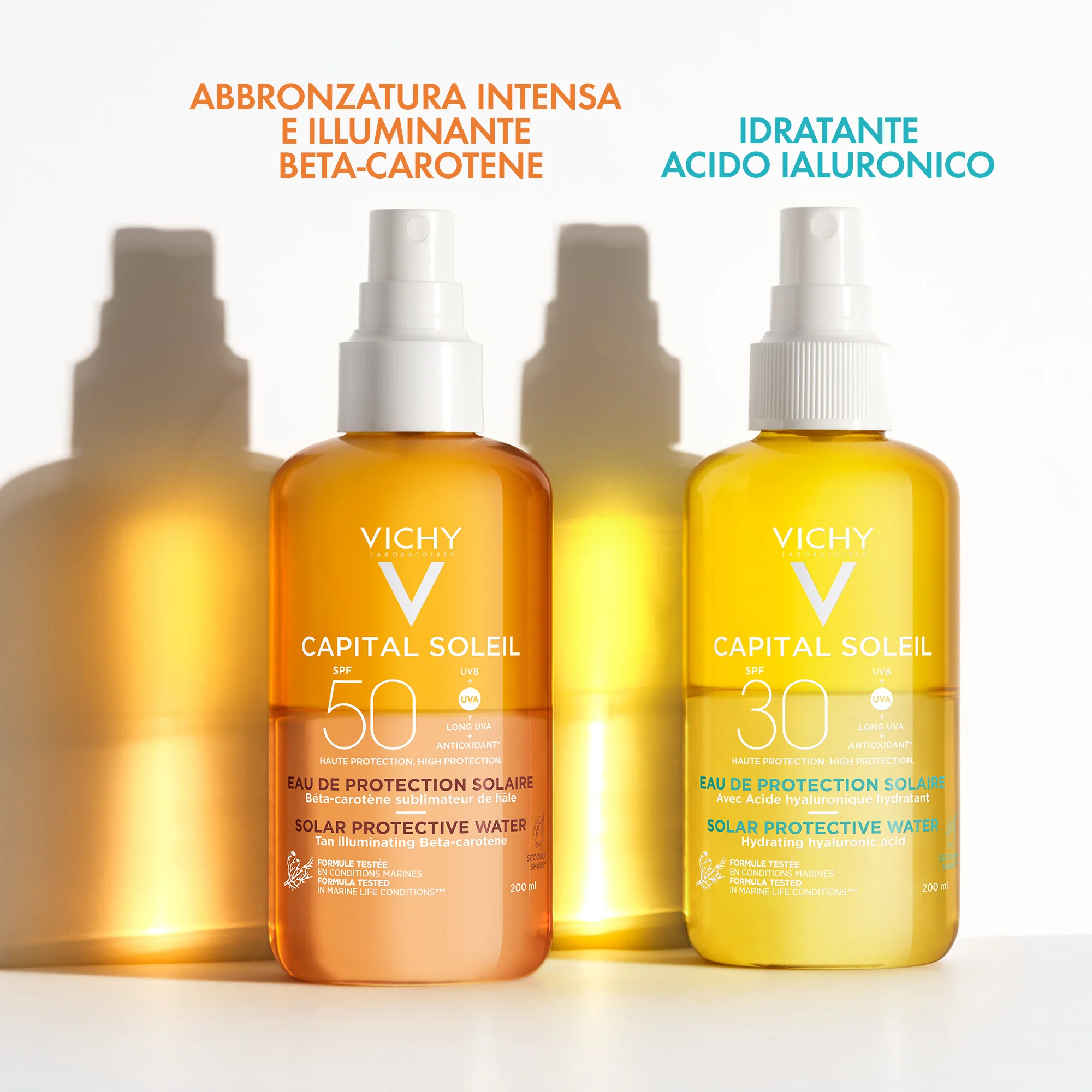 Vichy Ideal Soleil Acqua Solare SPF30, 200 Ml Protettiva idratante