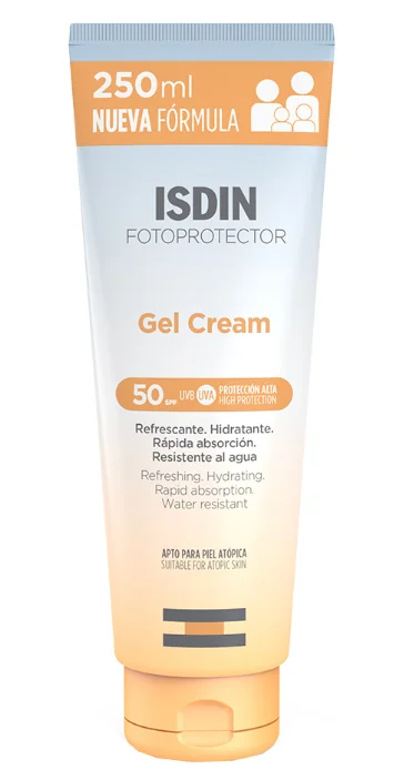 Fotoprotector ISDIN Gel-Crema Solare SPF 50 Protezione per tutta la Famiglia 250 ml