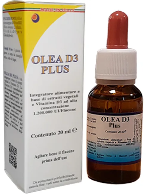 HerboPlanet Olea D3 Plus Gocce 20 ml - Integratore per le Ossa