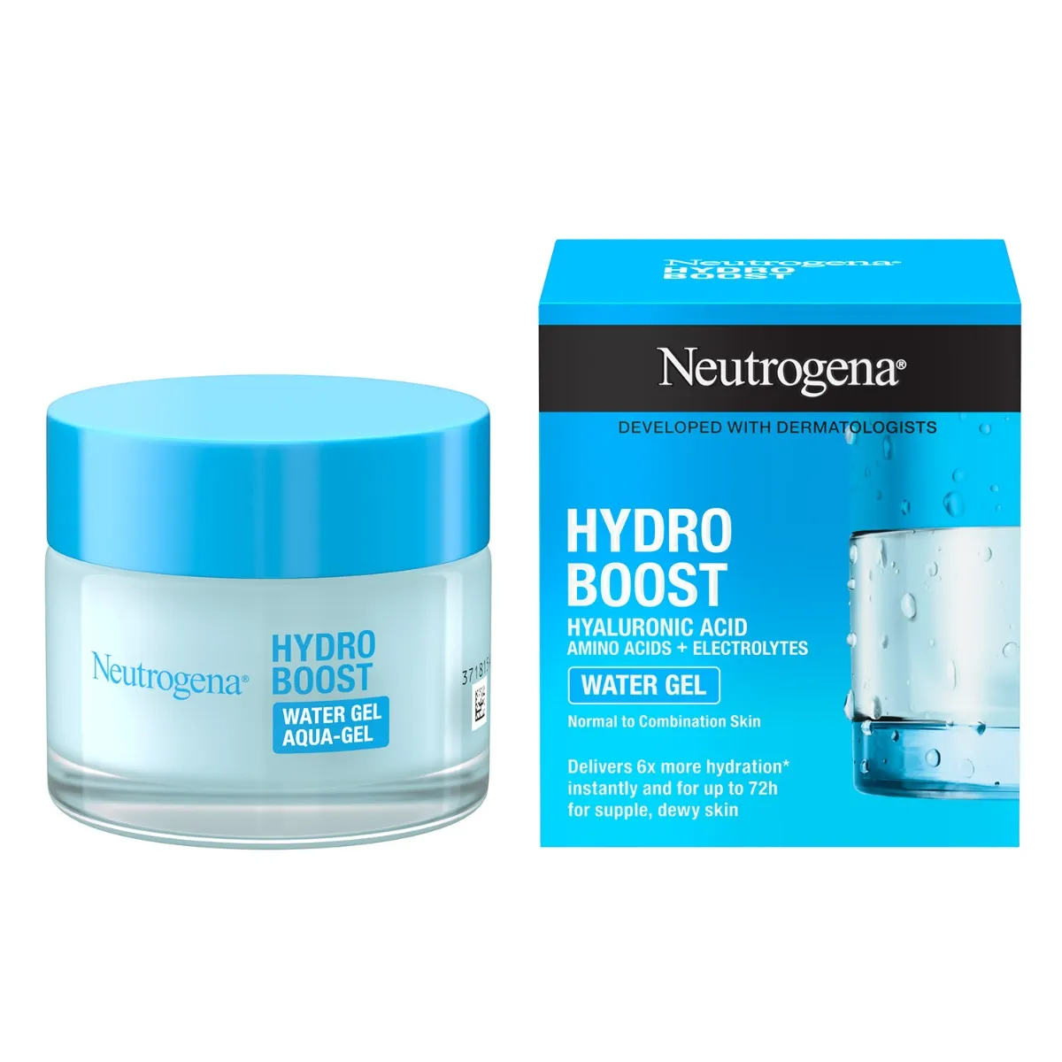 Neutrogena Hydro Boost Acqua Gel Idratante Viso 50 ml Per Pelli Normali, Miste o Sensibili