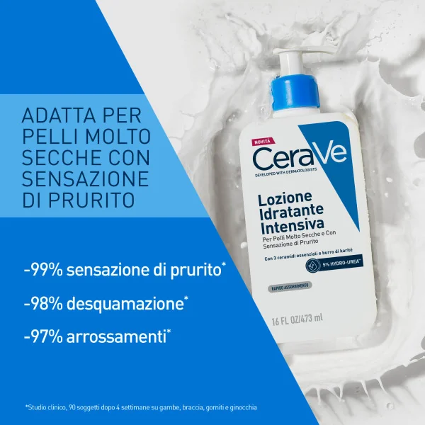 Cerave Lozione Idratante Intensiva 473 ml/16 Oz Per Pelli Molto Secche e Con Sensazione di Prurito