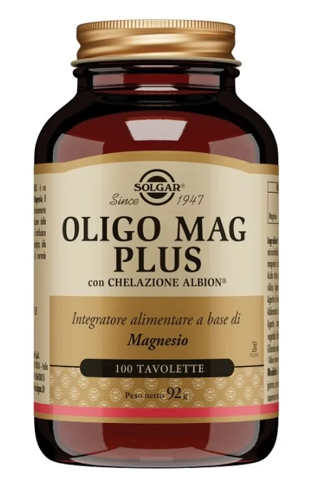 Solgar Oligo Mag Plus 100 Tavolette Integratore di Magnesio