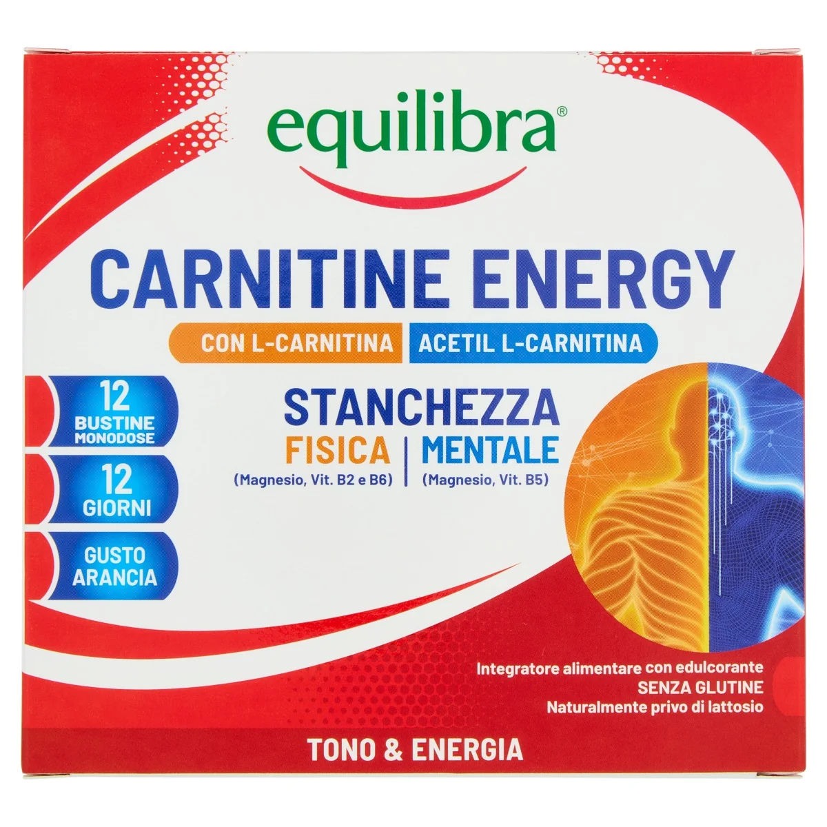 Carnitine Energy 12 Bustine Energia e Vitalità