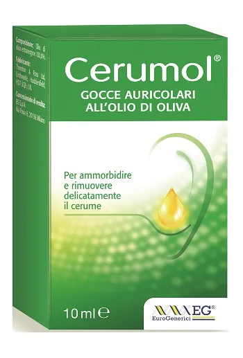 Cerumol Gocce Auricolari all'Olio di Oliva Flaconcino 10 ml