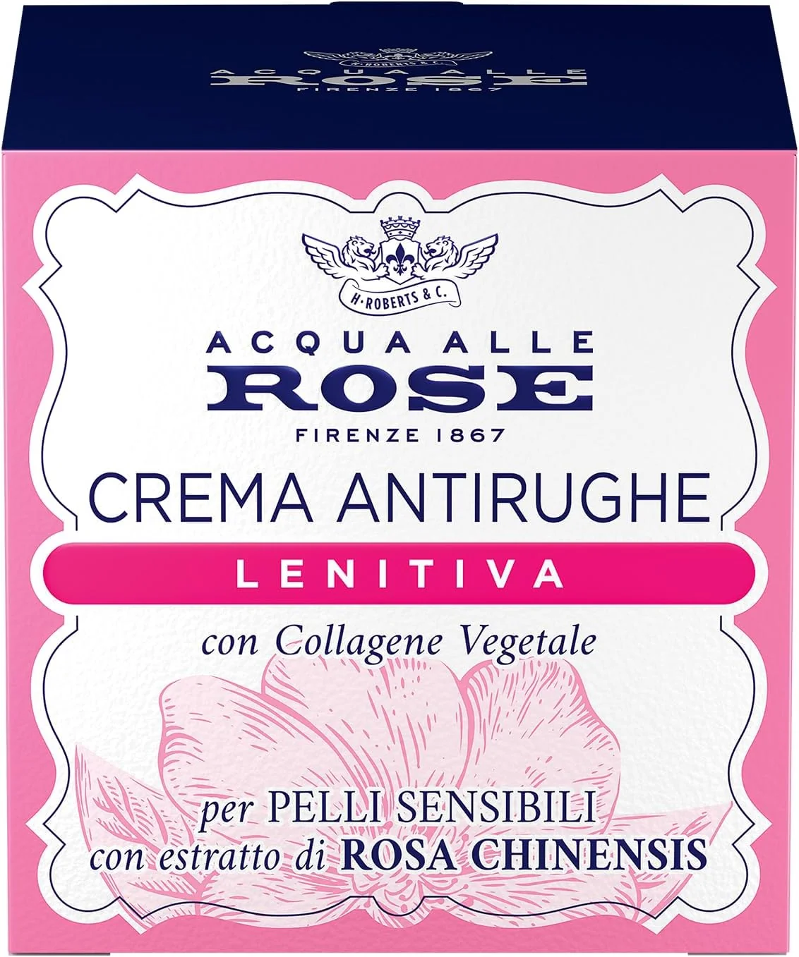 Acqua Alle Rose Crema Viso Antirughe Lenitiva 50 Ml