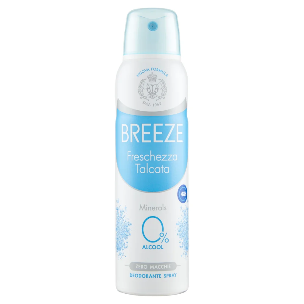Breeze Deo Spr Fres Talc 150Ml