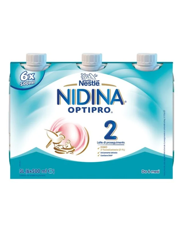 Nidina Optipro 2 Liquido 6 Pezzi Da 500 Ml