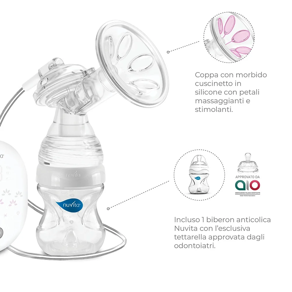 Materno Smart Tiralatte Elettrico 3 Fasi Tiralatte singolo
