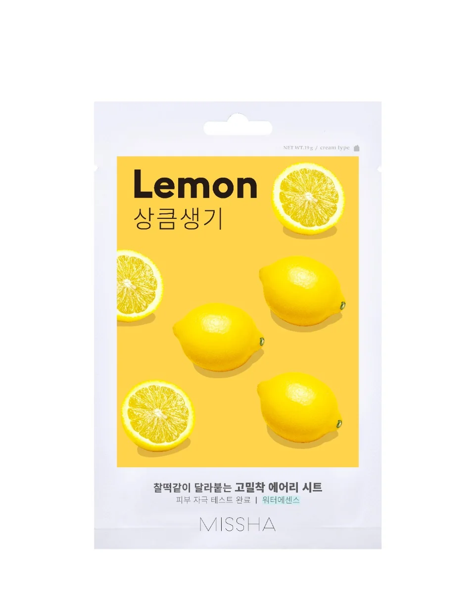 Missha Airy Fit Sheet Mask (Lemon) 19 g Maschera in Tessuto