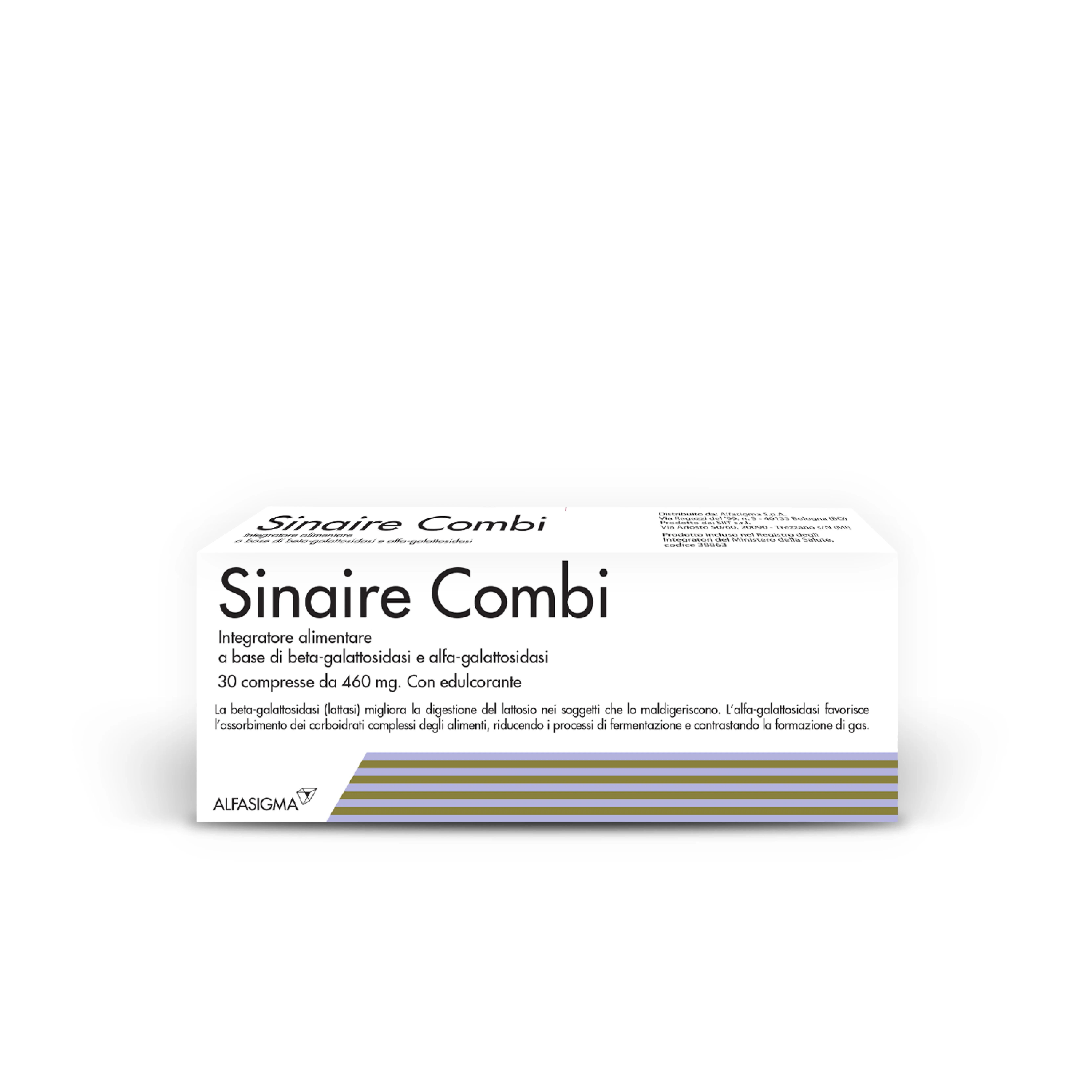 Sinaire Combi Integratore di Enzimi 30 Compresse Antifermentativo Intestinale