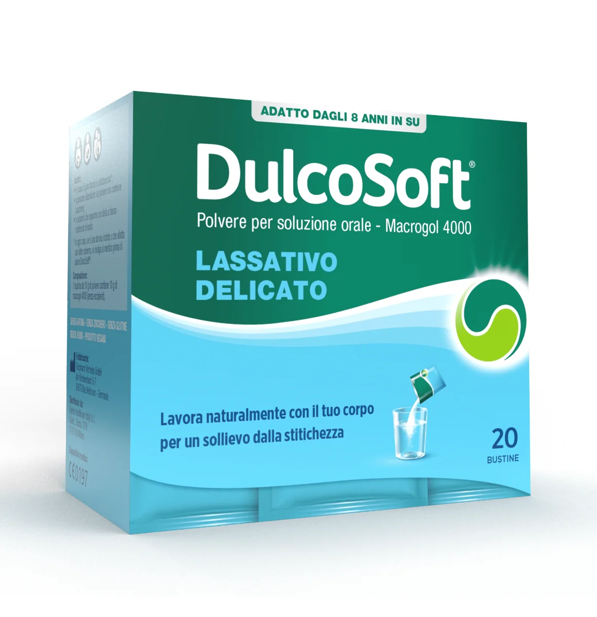 Dulcosoft 20 Bustine Lassativo Delicato