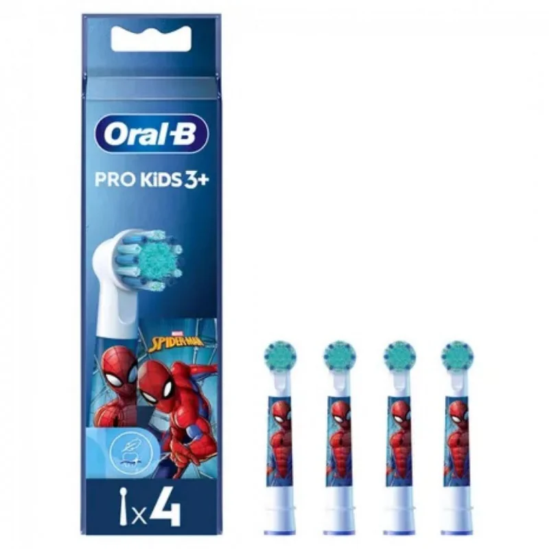 Oralb Power Refill EB10 Spiderman 4 Pezzi