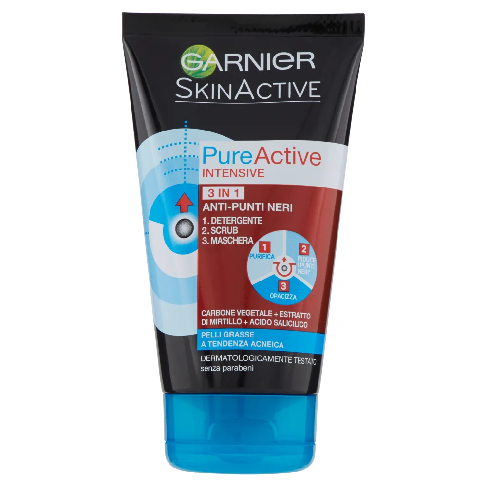 Garnier Charcoal Gel3In1 150Ml