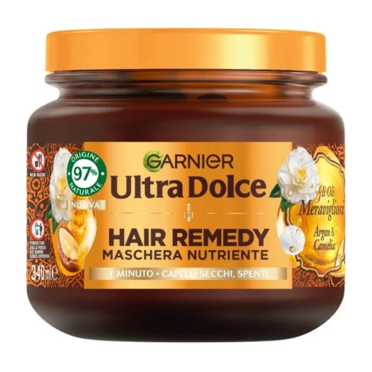 Garnier Ultra Dolce Maschera Capelli Oli Meravigliosi 340 ml Capelli secchi