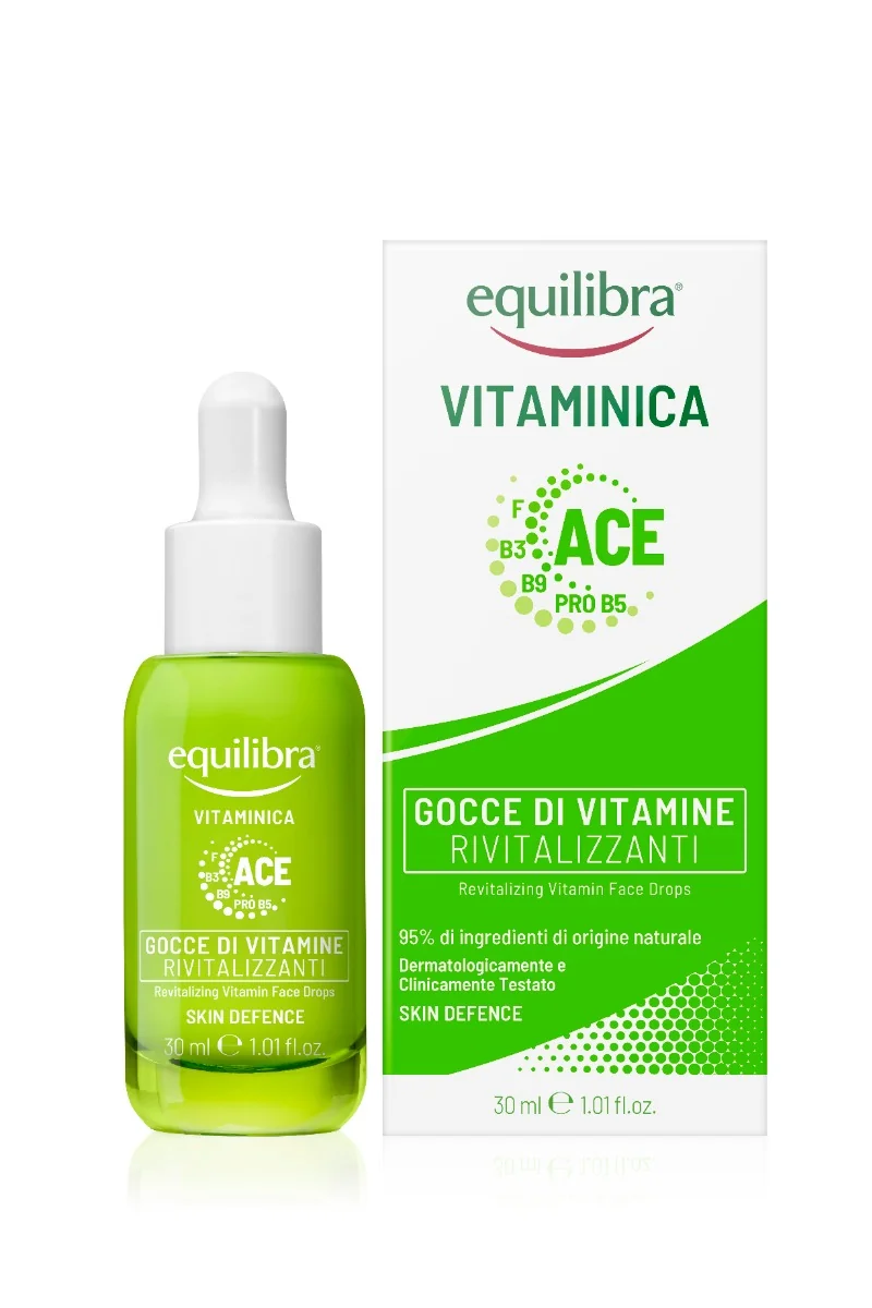 Equilibra Viso Vitaminica Gocce di Vitamine Rivitalizzanti 30 Ml Siero Viso Rinnovatore