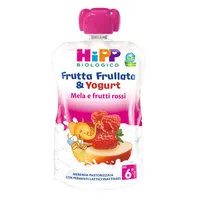 Hipp Bio Frutta Frullata & Yogurt Mela E Frutti Rossi 90G