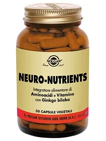 Solgar Neuro-Nutrients 30 Capsule Vegetali Memoria e Concentrazione