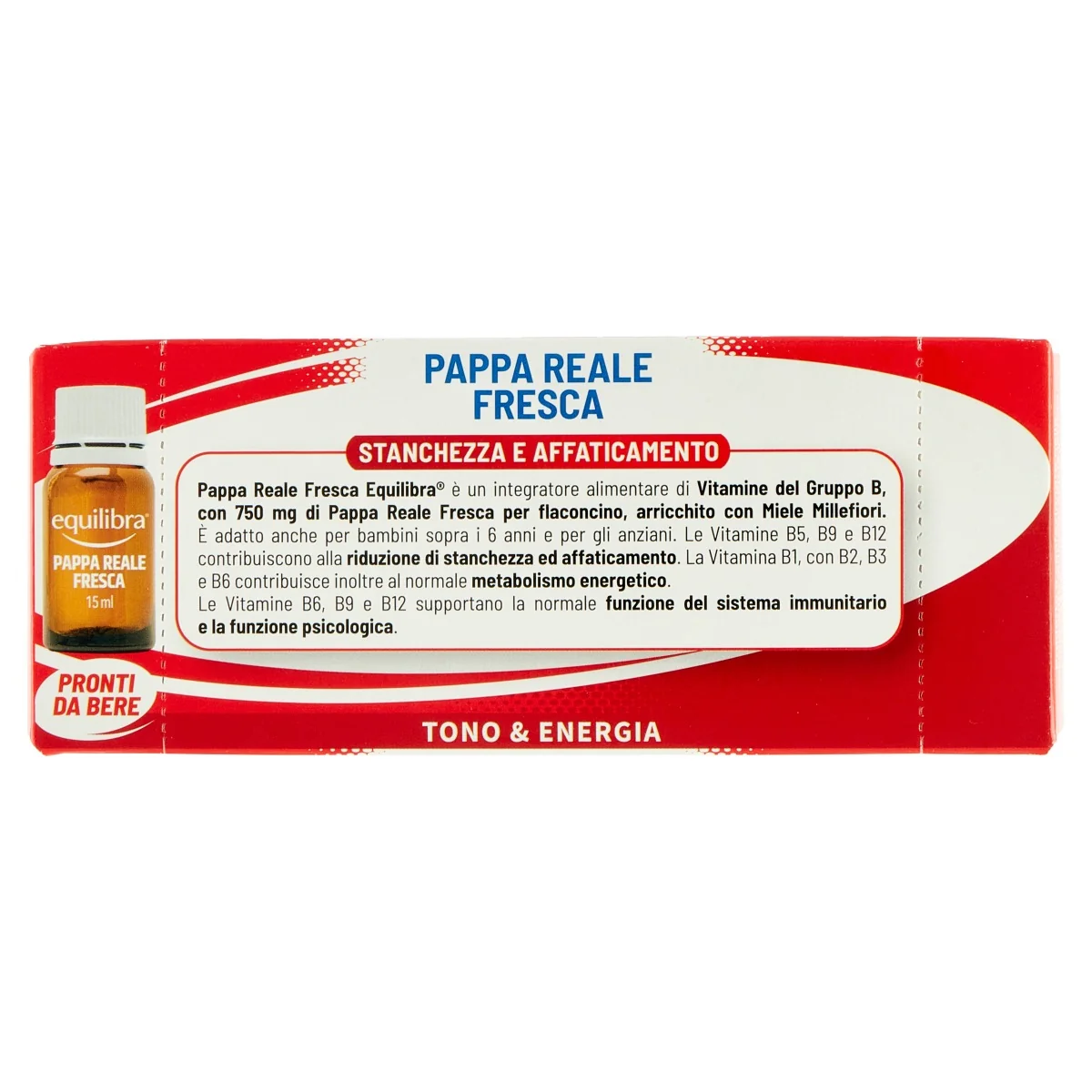 Equilibra Pappa Reale Fresca 10 Flaconi Integratore contro Stanchezza e Affaticamento