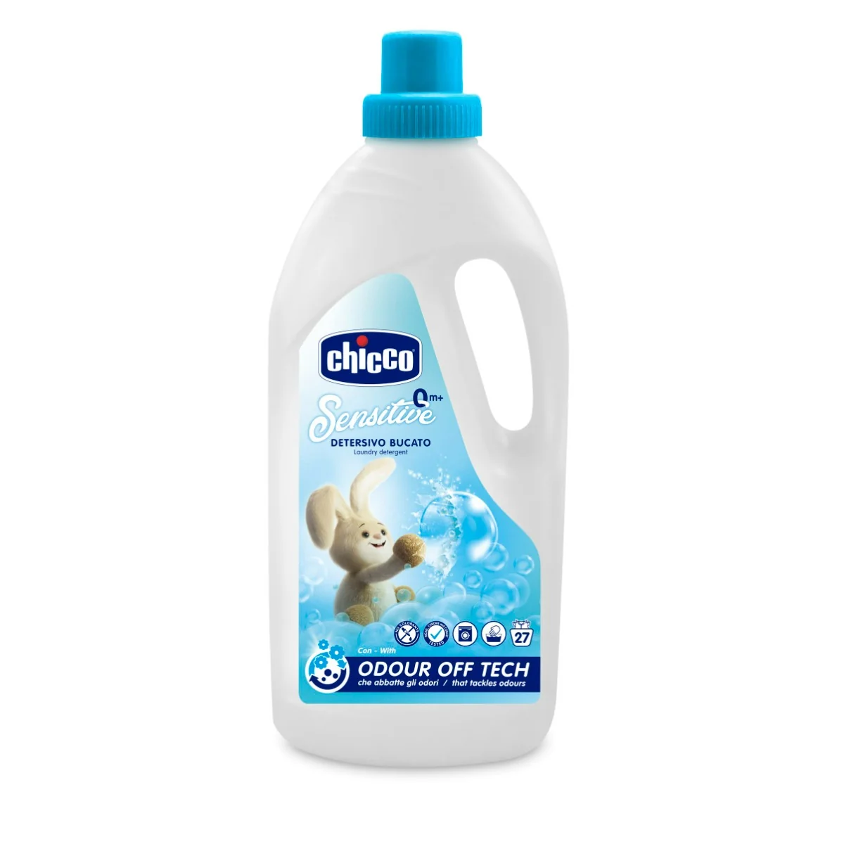 Chicco Detersivo Bucato 0+ 1,5L Detergente Delicato per Bambini