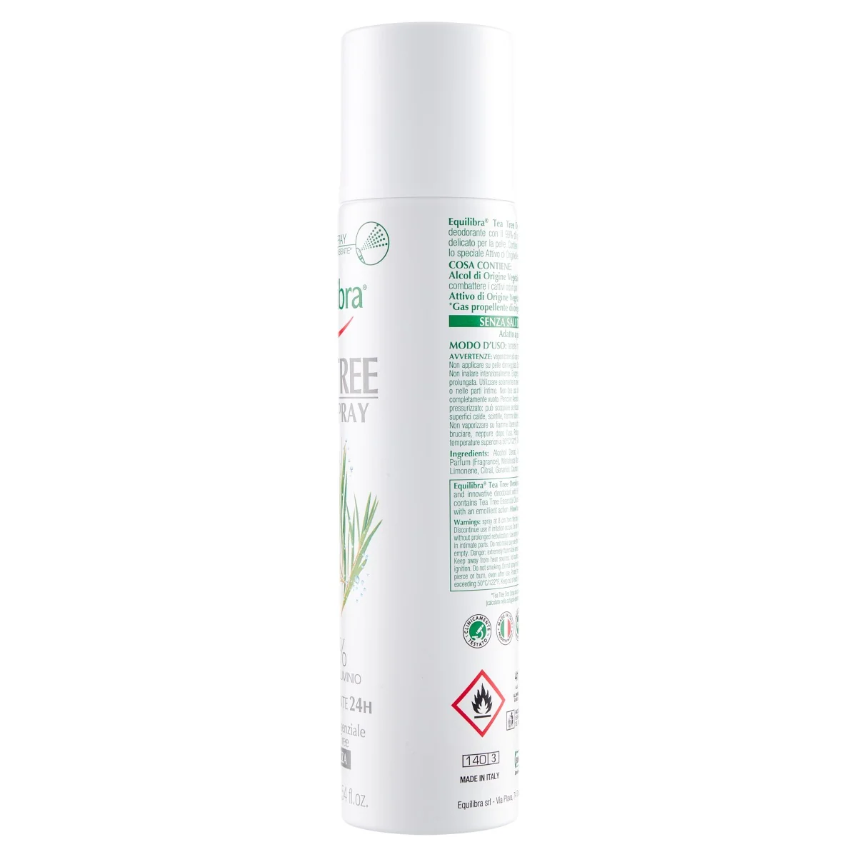 Equilibra Tea Tree Deo Spray 75 Ml Deodorante