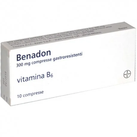 Benadon 10 Compresse Gastroresistenti 300 mg Carenze di Vitamina B6