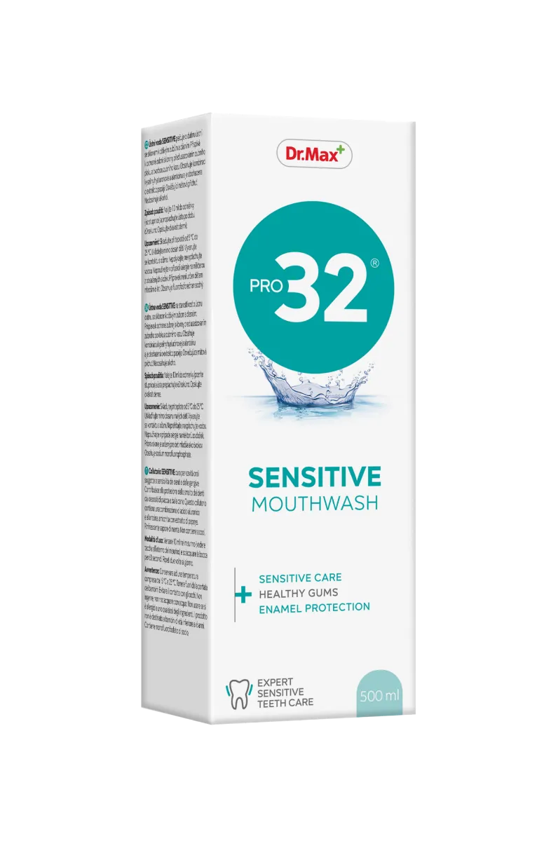 Dr. Max Pro32 Collutorio Sensitive 500 ml Denti e Gengive Sensibili