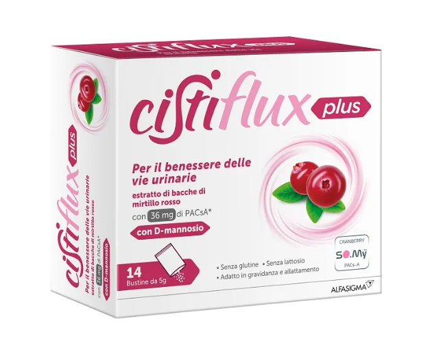 Cistiflux Plus  14 Bustine Integratore Vie Urinarie