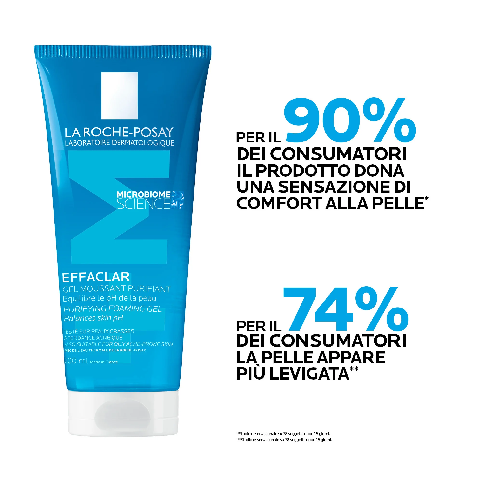 La Roche Posay Effaclar Gel Anti-Imperfezioni 200 ml Detergente purificante