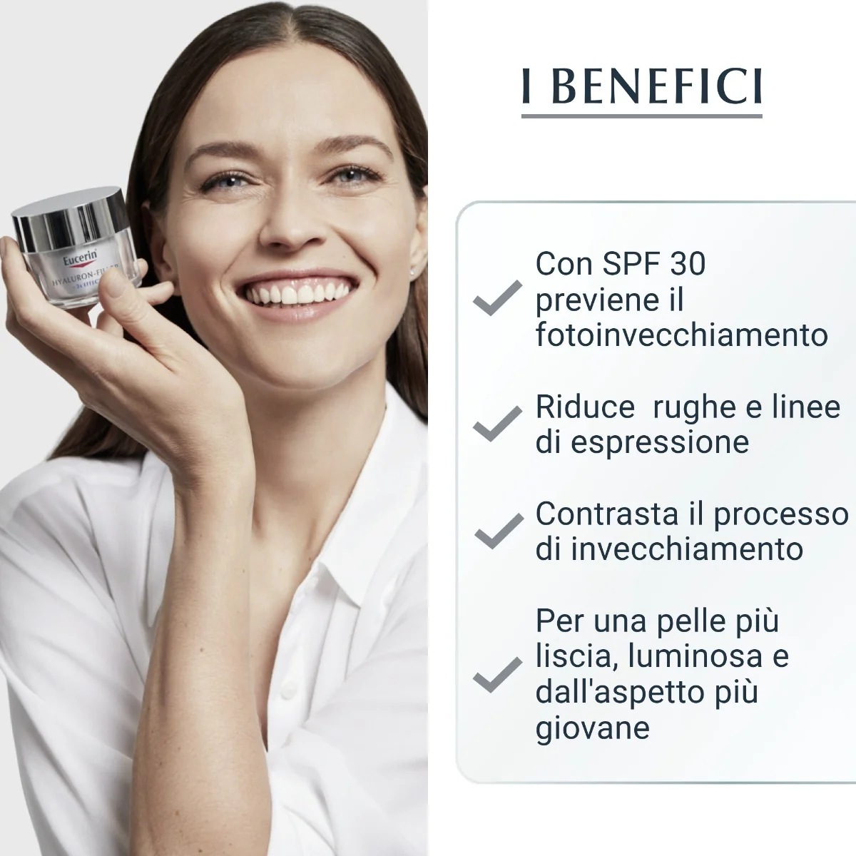 Eucerin Hyaluron-Filler Giorno SPF 30 50 ml Crema Anti-Età Viso