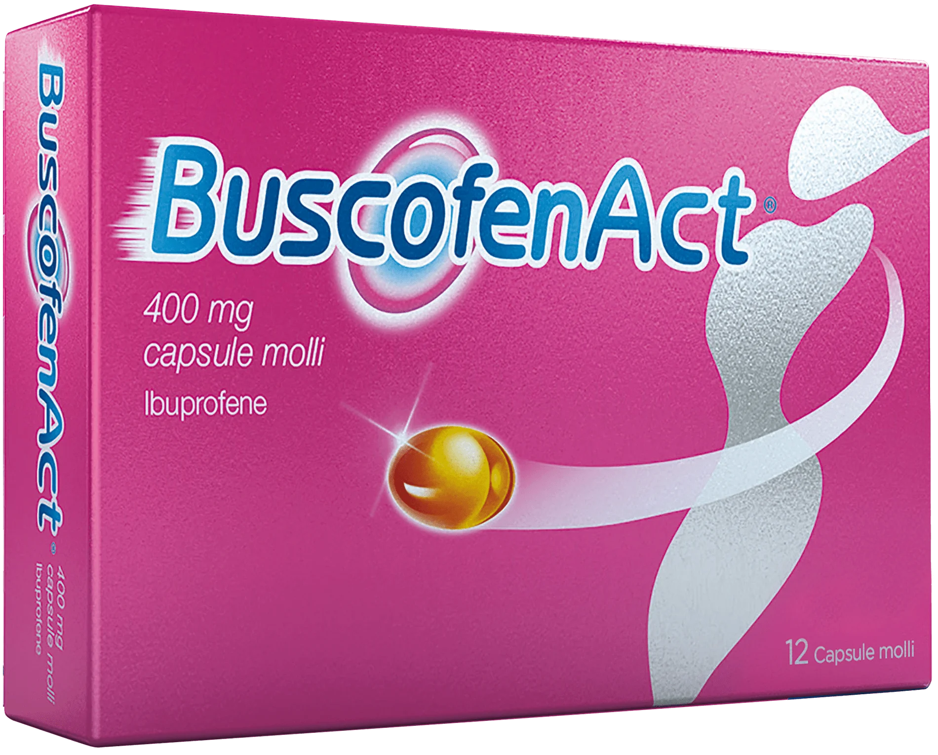 BuscofenAct 400 mg Ibuprofene 12 Capsule Molli Analgesico