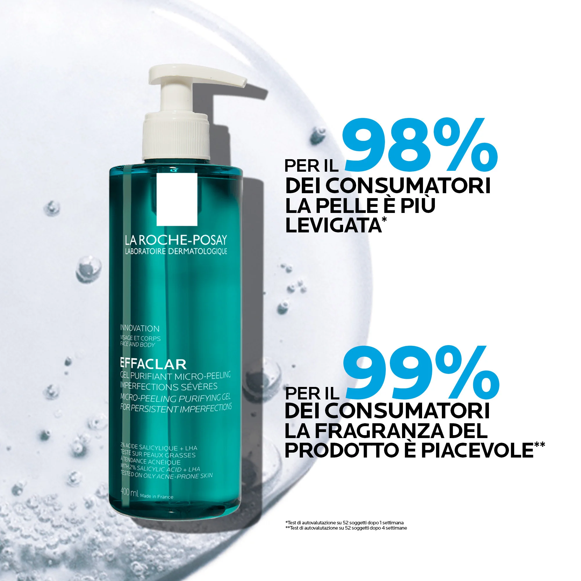 La Roche Posay Effaclar Gel 400 Ml Purificante per pelle con imperfezioni
