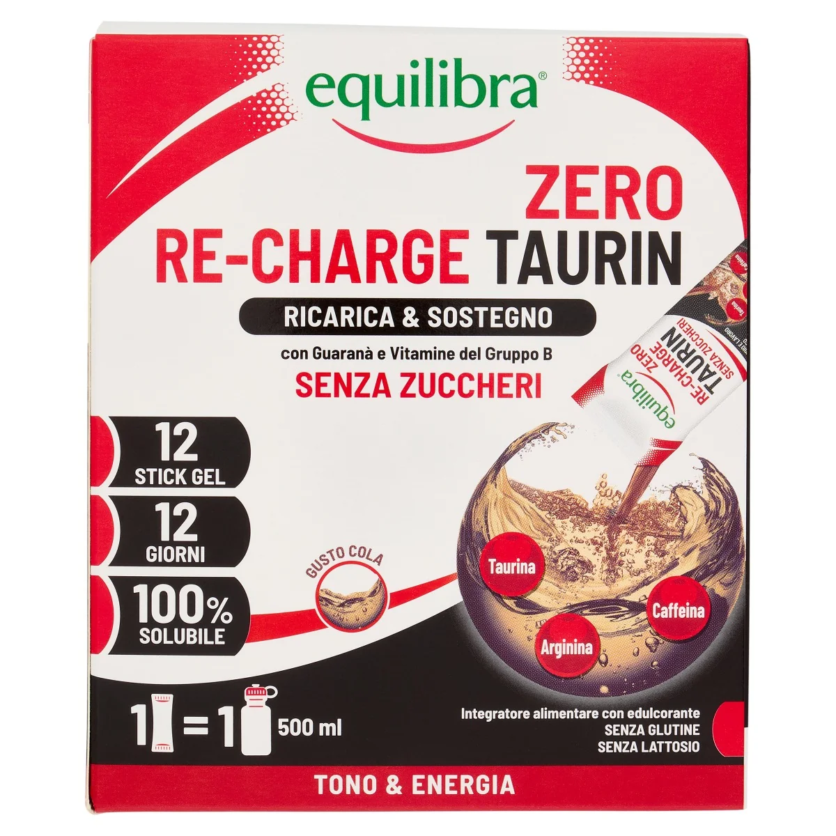 Re Charge Taurin 12 Stick Stanchezza e Affaticamento