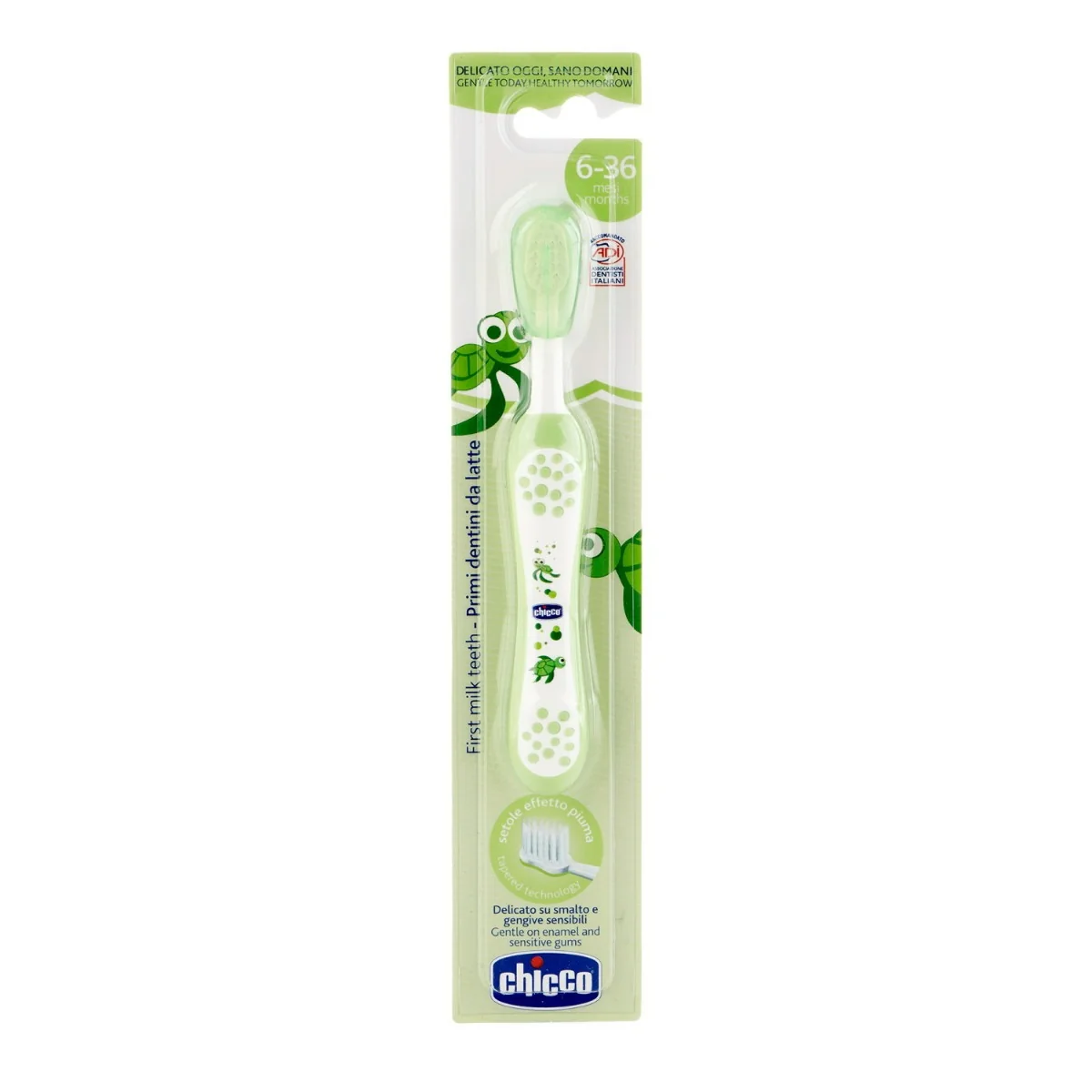 Chicco Spazzolino Verde 6 mesi