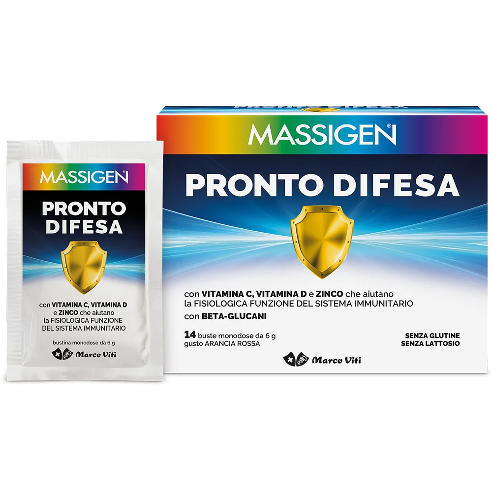Massigen Pronto Difesa 14 Bustine Integratore Sistema Immunitario