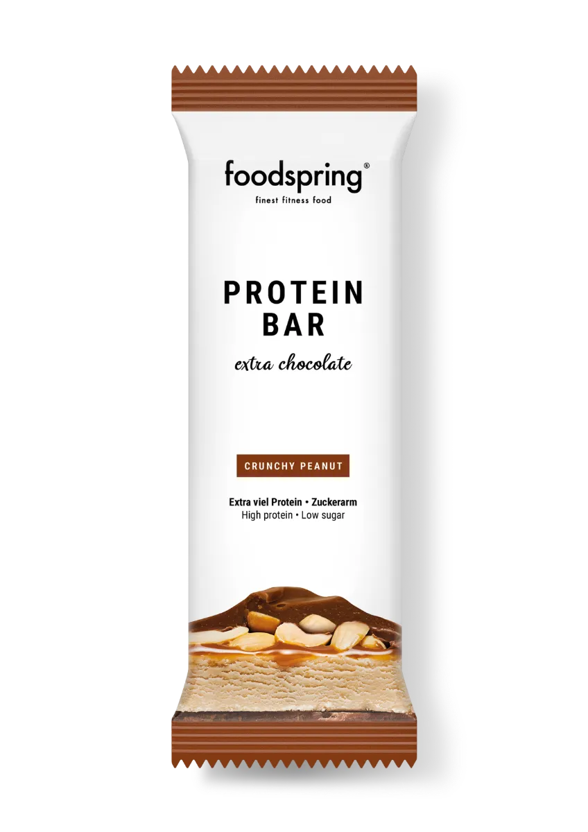 Foodspring Protein Bar Extra Chocolate Arachidi Croccanti 65 g