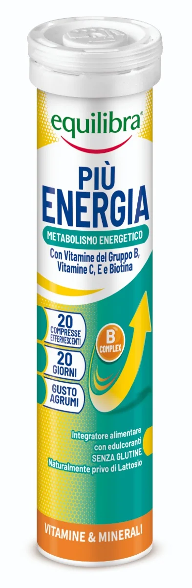 Equilibra più energia 20 Compresse Effervescenti Multivitaminico effervescente gusto agrumi