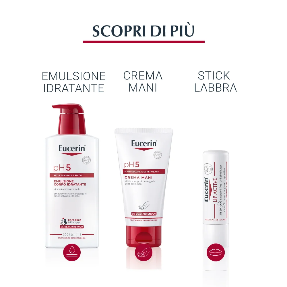 Eucerin Ph5 Detergente Fluido 400 ml Preserva la Resilienza della Pelle