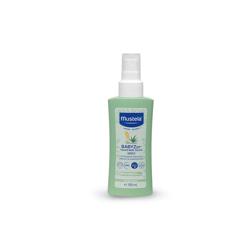 Mustela Babyzzz Talco di Riso Spray 100 ml Protezione Naturale dalle Zanzare