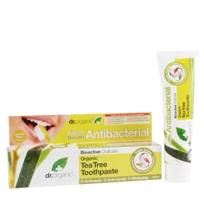Dr. Organic Tea Tree Dentifricio 100 ml Lenitivo Antibatterico