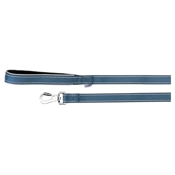 Guinzaglio Reflex Con Maniglia In Neoprene Blu 20 X 1200 mm Ideale per una Passeggiata in Tutta Sicurezza