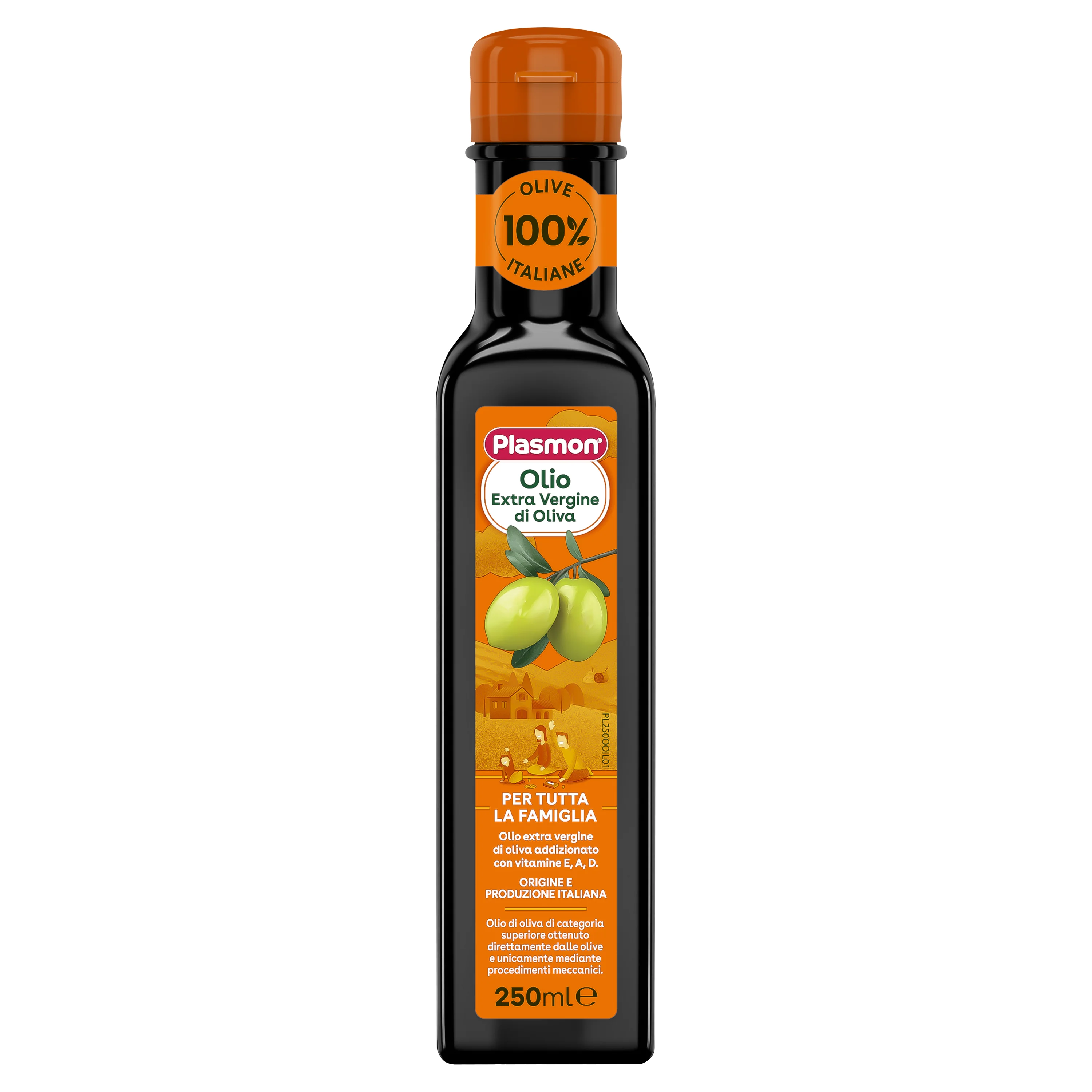 Plasmon Olio Extravergine di Oliva Vitaminizzato 250 ml Olive 100% italiane