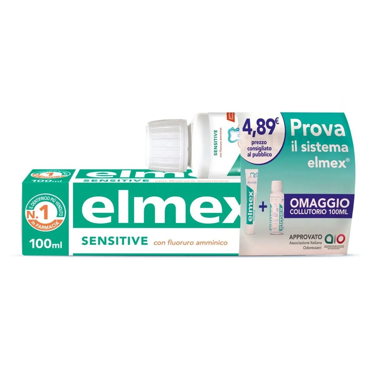 Elmex Sensitive Dentifricio 75 ml + Collutorio 100 ml