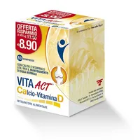 Vita Act Calcio + Vitamina D Integratore Ossa e Denti 60 Compresse