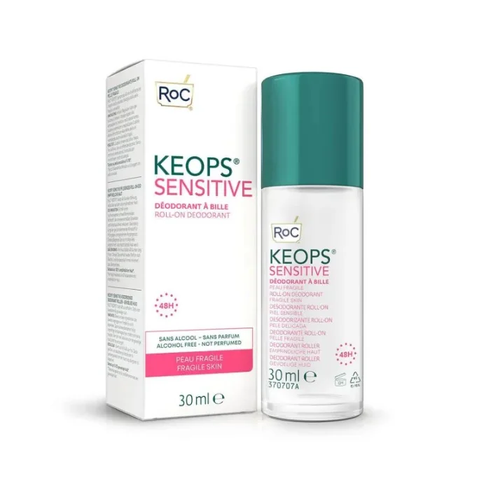 RoC Keops Deodorante Roll-On Sensitive Pelle Fragile 30 ml Senza Alcool