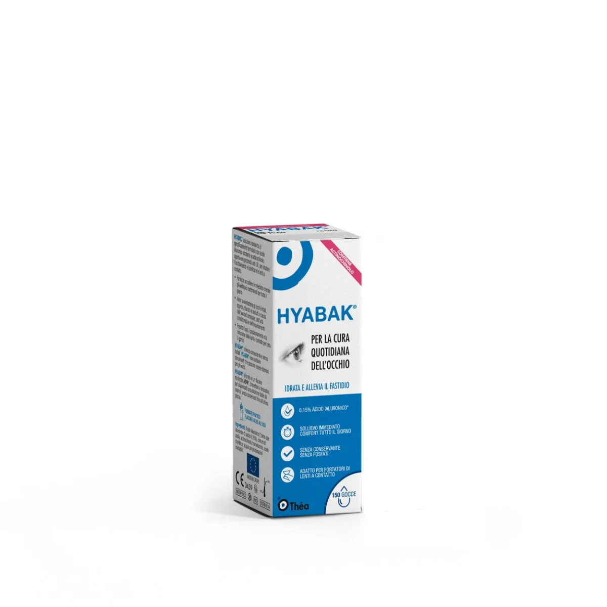 Hyabac Soluzione Oftalmica 5 ml Per secchezza Oculare e Lenti a Contatto